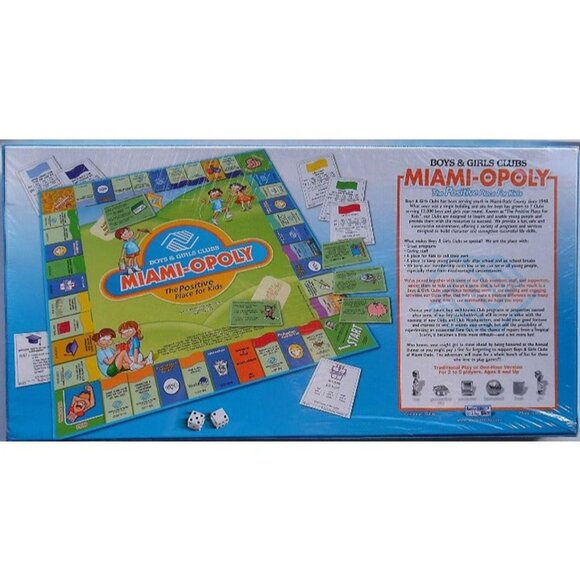 Miami Opoly Board Game Boys & Girls Club - Picture 2 of 2